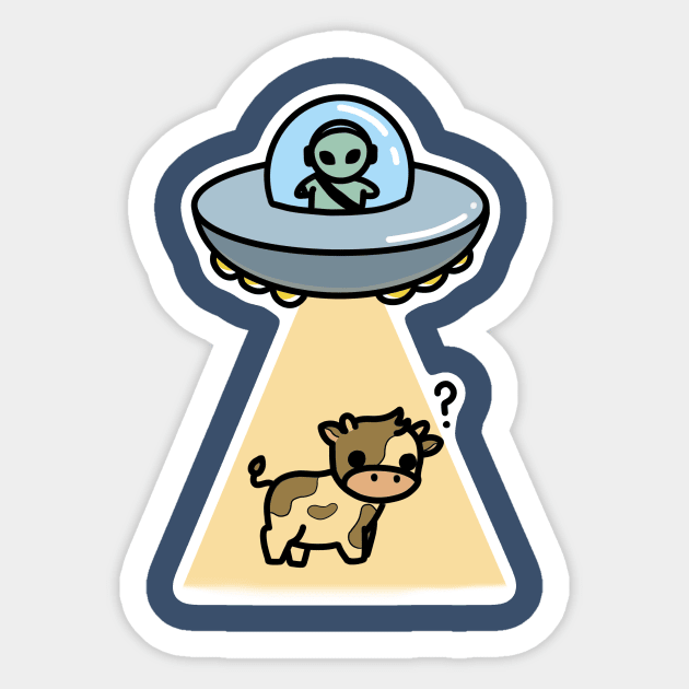 Abduction Sticker by Themole_studio